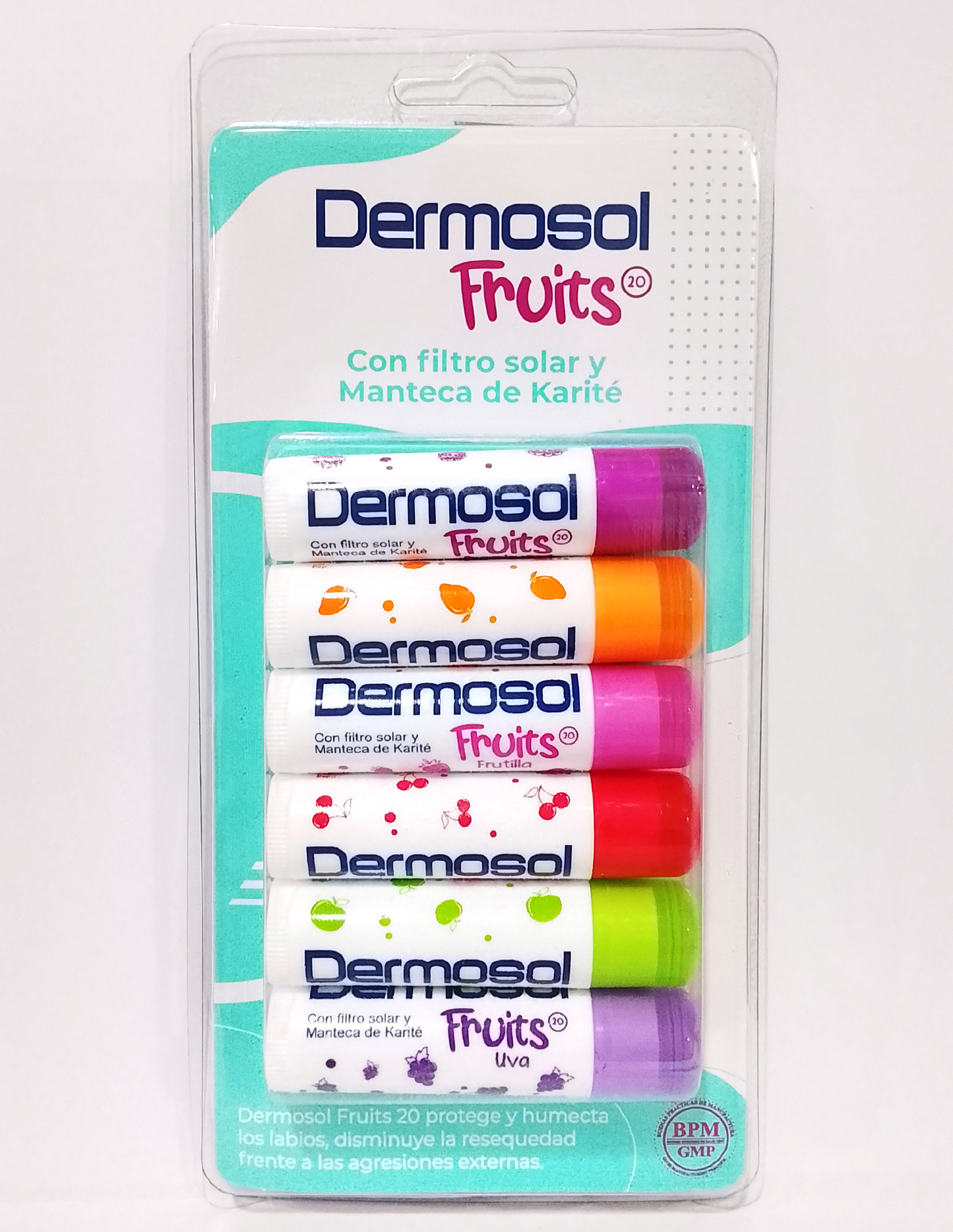 DERMOSOL FRUITS 20 STICK X 5G X 6UND