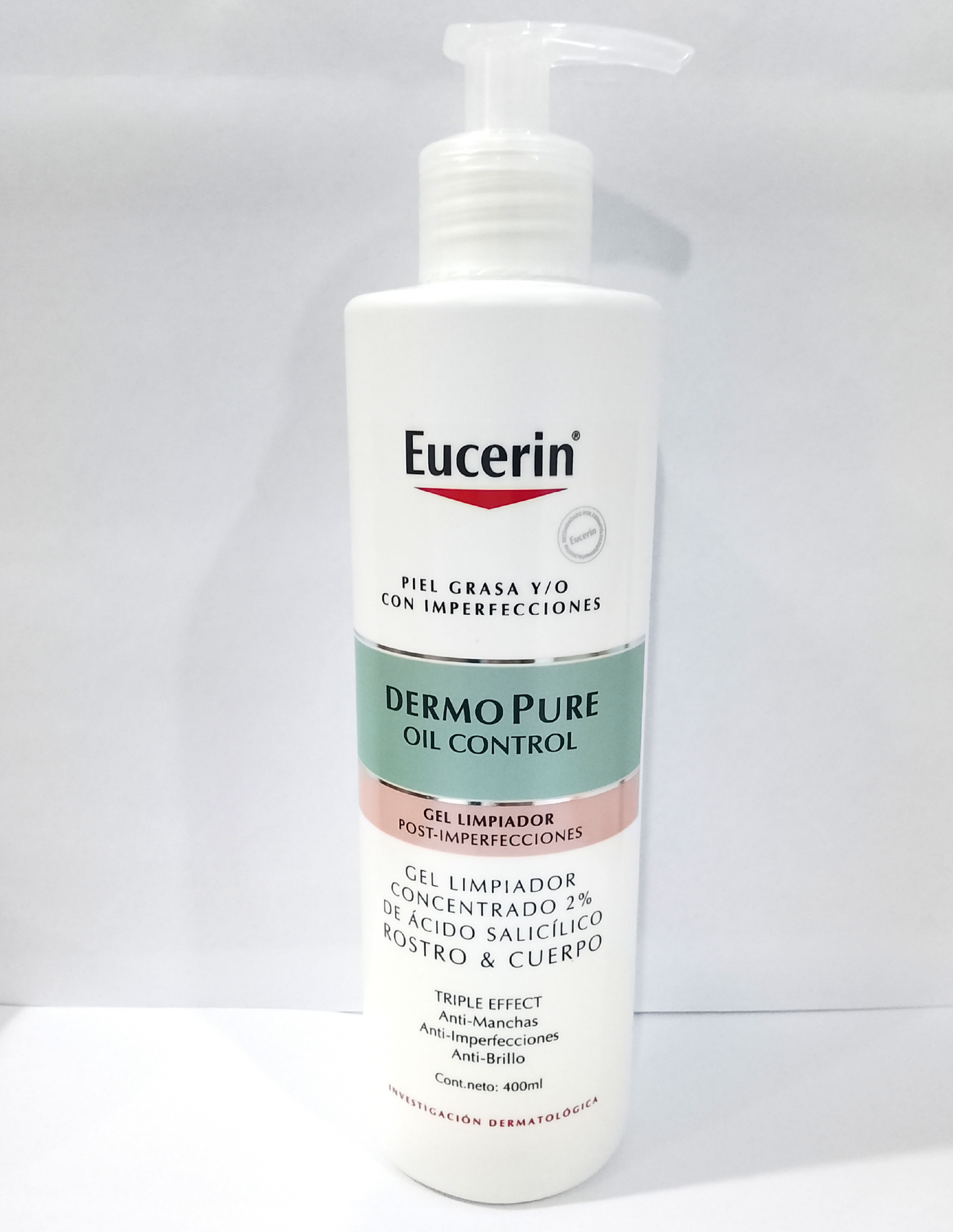 EUCERIN Dermopure Gel Limpiador Concentrado Triple Effect  400ml