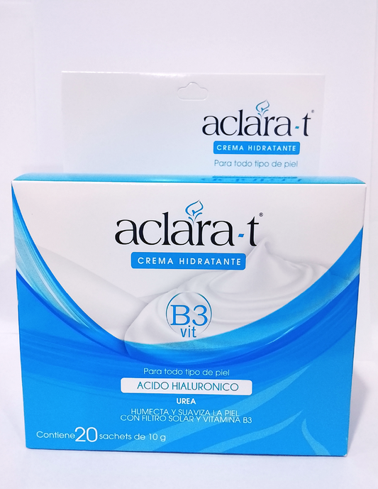 ACLARA-T CREMA HIDRATANTE B3 X 10GR X 20S