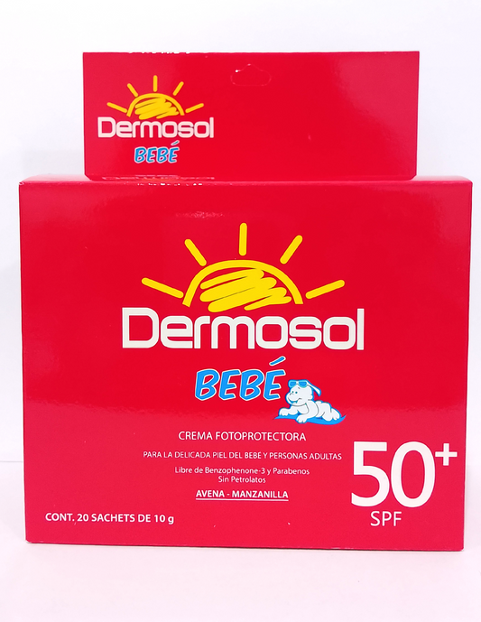 DERMOSOL BEBE SPF 50+ X 10G X 20S